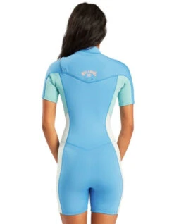 BILLABONG SYNERGY 2/2 SHORT SLEEVE FRONT ZIP -Quiksilver Surfing Store billabong synergy 2 2 frontzip muta donna 2