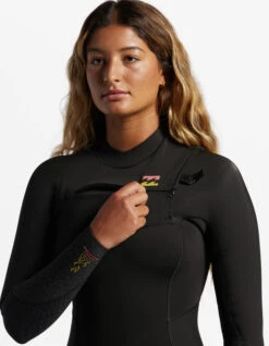 BILLABONG 5/4 SYNERGY CHEST ZIP WETSUIT FOR WOMEN -Quiksilver Surfing Store billabong synergy 4 3 frontzip muta donna 5 1