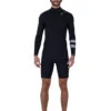 HURLEY ADVANT 2/2MM LS SPRINGSUIT CHEST ZIP BLACK