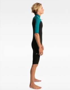 HURLEY ADVANT 2/2MM SPRINGSUIT CHEST ZIP EMERALD 13 HURLEY ADVANT 2/2MM SPRINGSUIT CHEST ZIP EMERALD -Quiksilver Surfing Store hurley 2 2mm adavant springsuit muta corta chest zip emerald