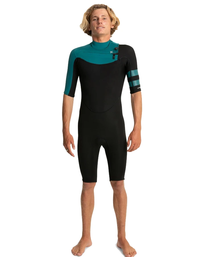 HURLEY ADVANT 2/2MM SPRINGSUIT CHEST ZIP EMERALD 1 HURLEY ADVANT 2/2MM SPRINGSUIT CHEST ZIP EMERALD