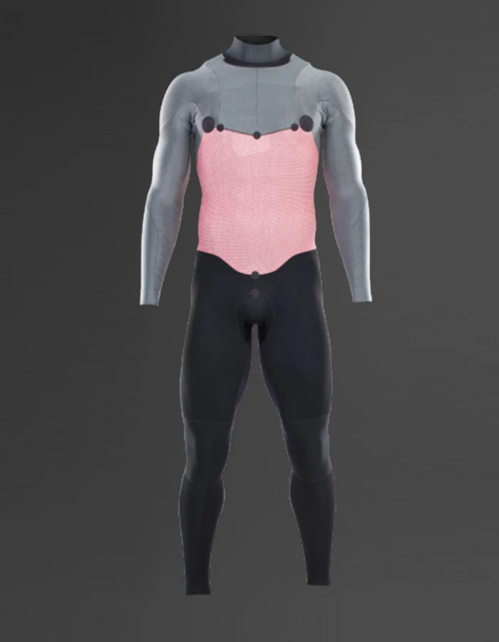 ION WETSUIT ELEMENT SEMIDRY 4/3 FRONT ZIP 2022 - Image 4