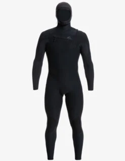 QUIKSILVER 5/4/3 HIGHLINE HOODED CHEST ZIP WETSUIT BLACK -Quiksilver Surfing Store quiksilver 5 4 3 highline chest zip con cappuccio muta intera black 7