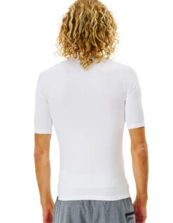 RIP CURL CORPS SHORT SLEEVE UV TEE WHITE -Quiksilver Surfing Store rip curl lycra corps white 3