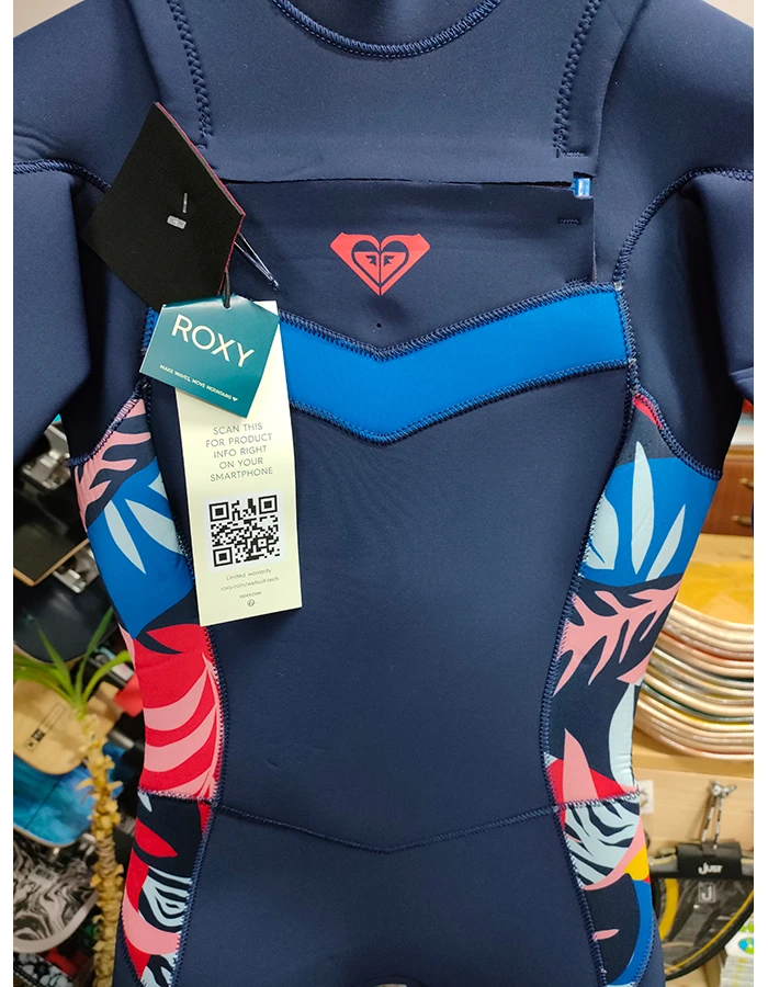 ROXY 4/3 SYNCRO SEIRES FRONT ZIP WETSUIT NAVY NIGHTS - Image 11