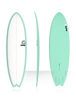 TORQ TET 6'6" FISH WHITE PINLINE SEAGREEN