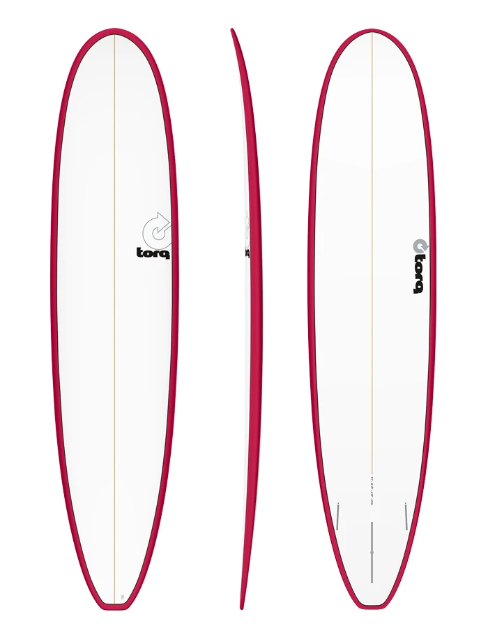 TORQ TET 8'6" LONGBOARD PINLINE COLOR RAIL RED 1 TORQ TET 8'6" LONGBOARD PINLINE COLOR RAIL RED